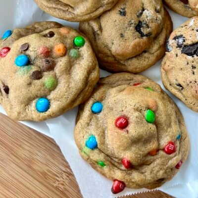M&M Stuffed Cookie